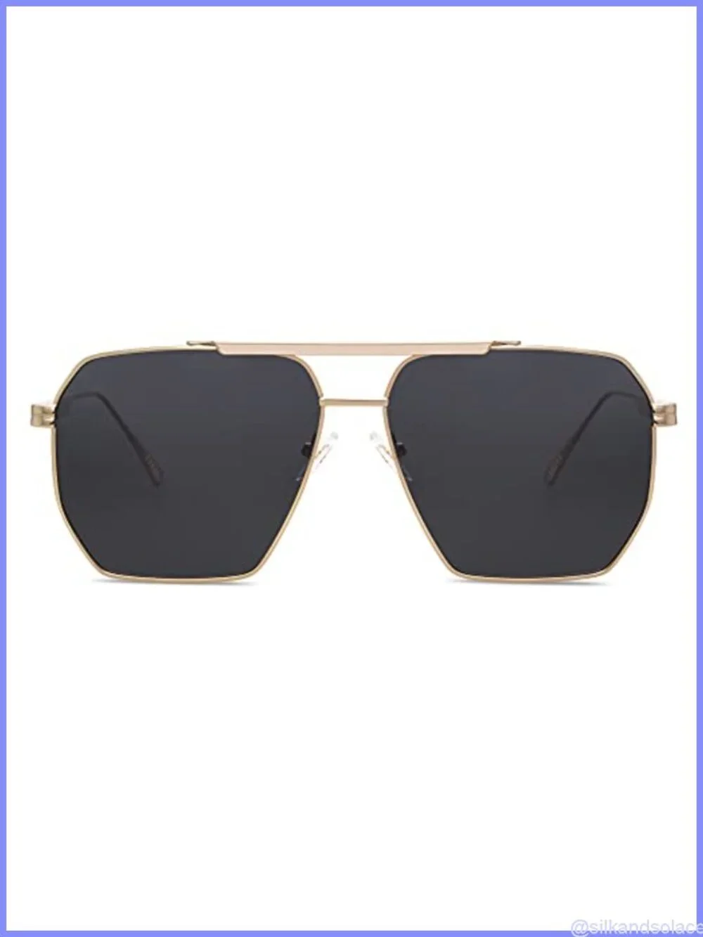 SOJOS Retro Oversized Square Polarized Sunglasses for Women Men UV400